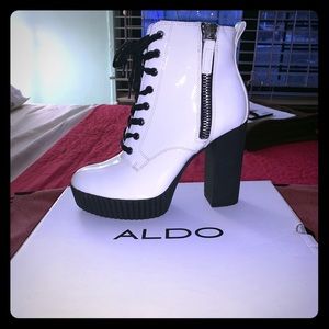 White Aldo Geide Boot size 9